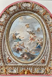 The ceiling of the theatre, from 