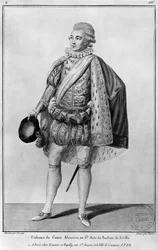 Count Almaviva, Illustration from Act V of 