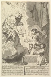 Anne of Austria with the Young Louis XIV and Monsieur before the Virgin and Child