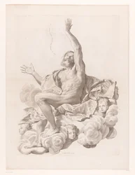 Saint Paul on a Cloud Surrounded by Cherubs