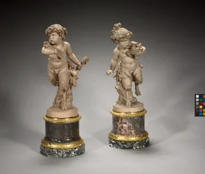 Young Satyr Running with a Bird