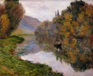 Boat on the Seine near Jeufosse