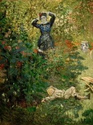 Camille and Jean in the Garden of Argenteuil