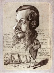 Caricature of Léon Manchon