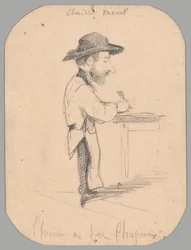 Caricature of a Man in the Small Hat