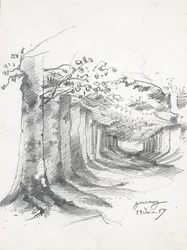 Forest Lane at Gournay, 1857