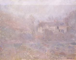 Houses at Falaise in the Fog