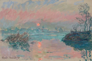 Sunset at Lavacourt, 1880