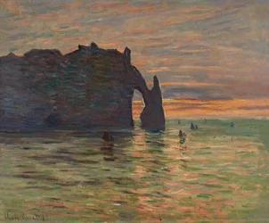 Sunset at Étretat, 1883