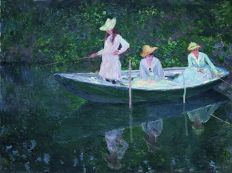 The Boat at Giverny - In Norwegian dress