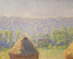 The Haystacks or, The End of the Summer, at Giverny, 1891, detail of 19132