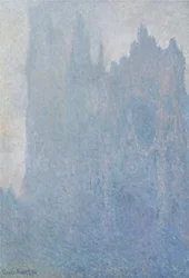 The Rouen Cathedral in fog