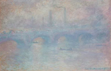 Waterloo Bridge. Fog Effect