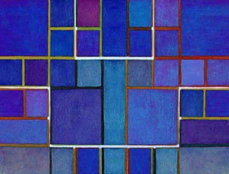 Abstract Blue Grids