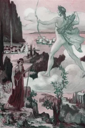 Invocation. The Anger of Apollo. Illustration by Clement Gontier for Homer