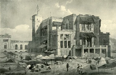 Front View of the Residency, Lucknow, After the Relief, c1858