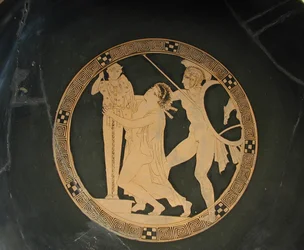 Ajax the Lesser drags Cassandra from the Palladium