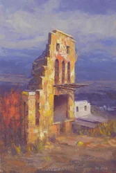 Ancient Ruined Tower View