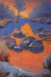 Sunset River Reflections