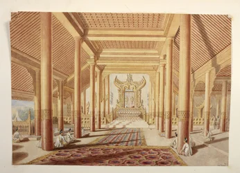 The Throne and audience Chamber at the palace of Amarapura
