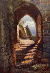Mediaeval Porch, Via Laurienti, Cori