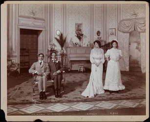 Charles Richman as John Worthing, William Courtney as Algernon Moncrieff, Margaret Anglin as Gwendolen Fairfax, and Margaret Dale as Cecily Carew in a revival of Oscar Wilde