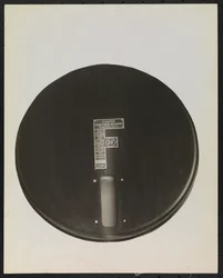 Feaster Film Feed Machine for phonograph records, cut-out or masked to produce a blank background