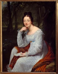 Portrait of Amable Tastu (1798-1885), nee Sabine Casimire Amable Voiart, French writer and librettist