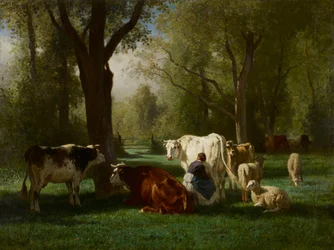 Landscape with Cattle and Sheep