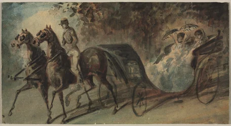 Carriage in the Bois de Boulogne