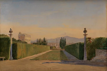 In the Gardens of the Villa Albani, Rome