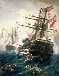 The Battle of Lissa, Fought Between the Austro-Hungarian Empire and Italy, in 1866