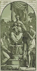 Madonna and Child Enthroned, St. Jerome and St. Francis