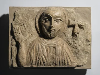 Bust of a Saint, from Egypt, 4th-5th century