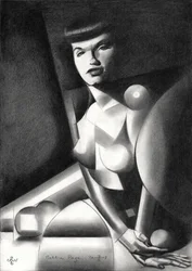 Alluring Cubist Woman