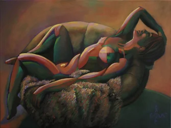 Colorful Abstract Nude