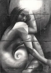 Enigmatic Spiral Gaze