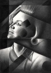 Geometric Woman Portrait