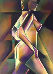 Geometric Woman in Motion