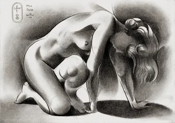 Graceful Kneeling Nude