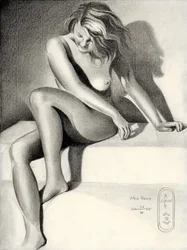 Graceful Seated Nude