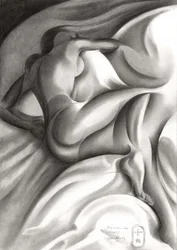 Nude Serenity On Sheets