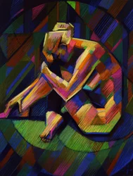Pensive Geometric Figure