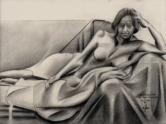 Pensive Reclining Figure