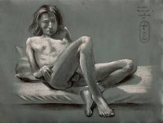 Reclining Male Figure Study