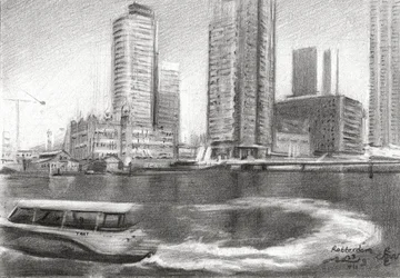 Rotterdam City Sketch