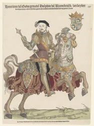 Portrait of King Henry II of France on Horseback, 1542-1543