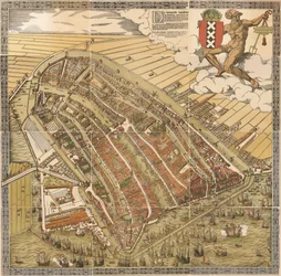 The Big Map of Amsterdam in 1544