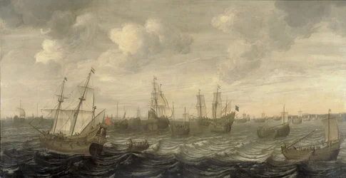 The Dutch Herring Fleet at the Fishing Grounds