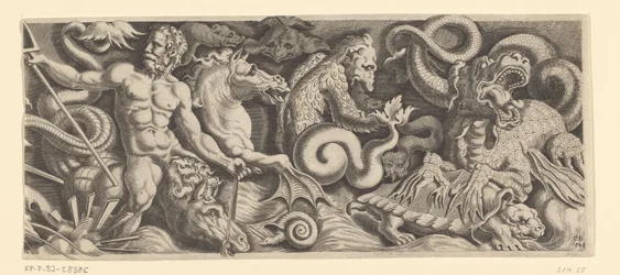 Frieze with the Triumph of Neptune, Right Plate